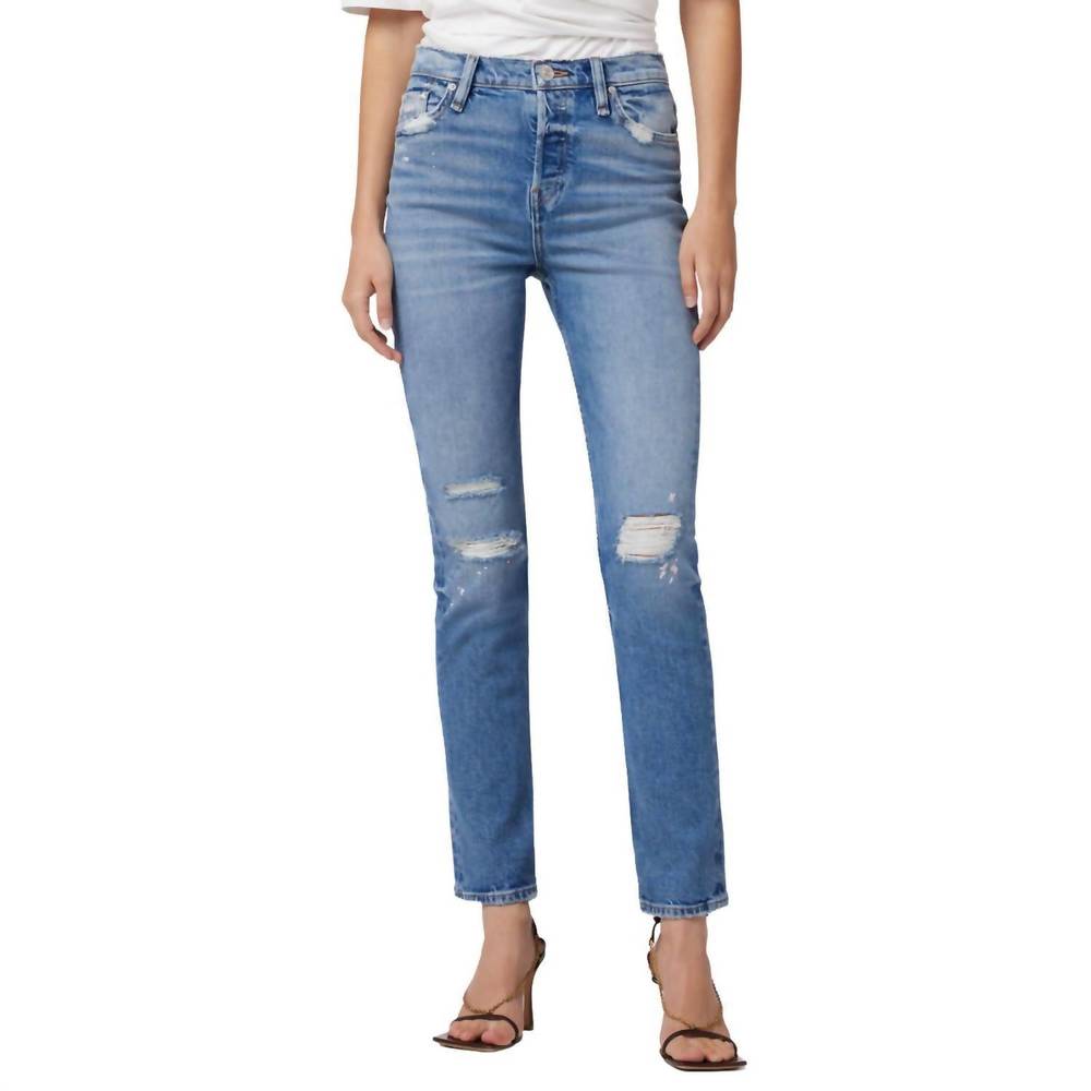 NEW HUDSON holly high rise straight jean in skyscraper
